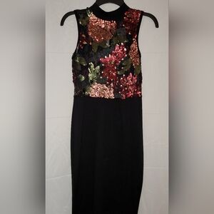 Multi-Colored Sequin Embellished Short dress